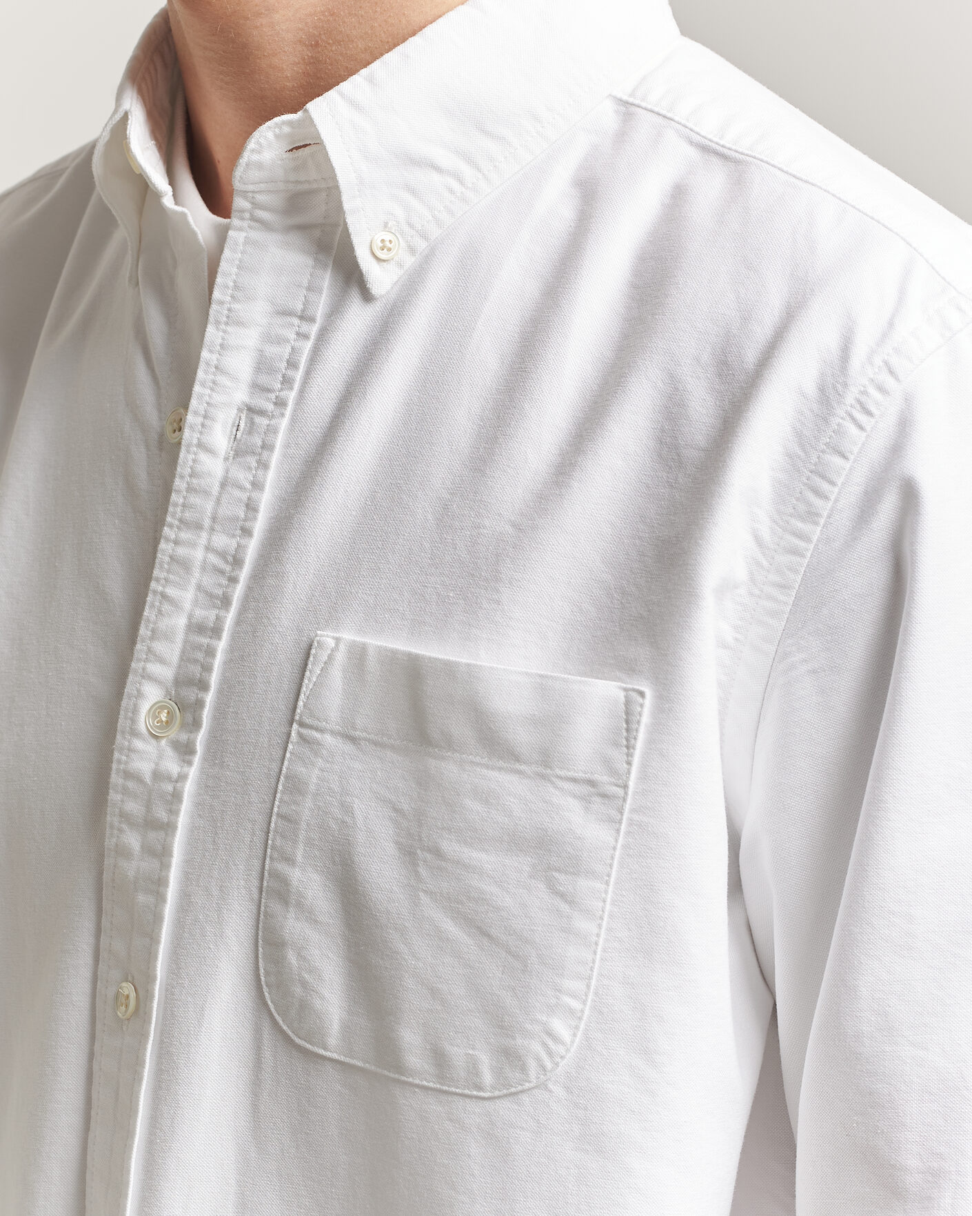 Men | Shirts | A Day's March | Classic Oxford Shirt White