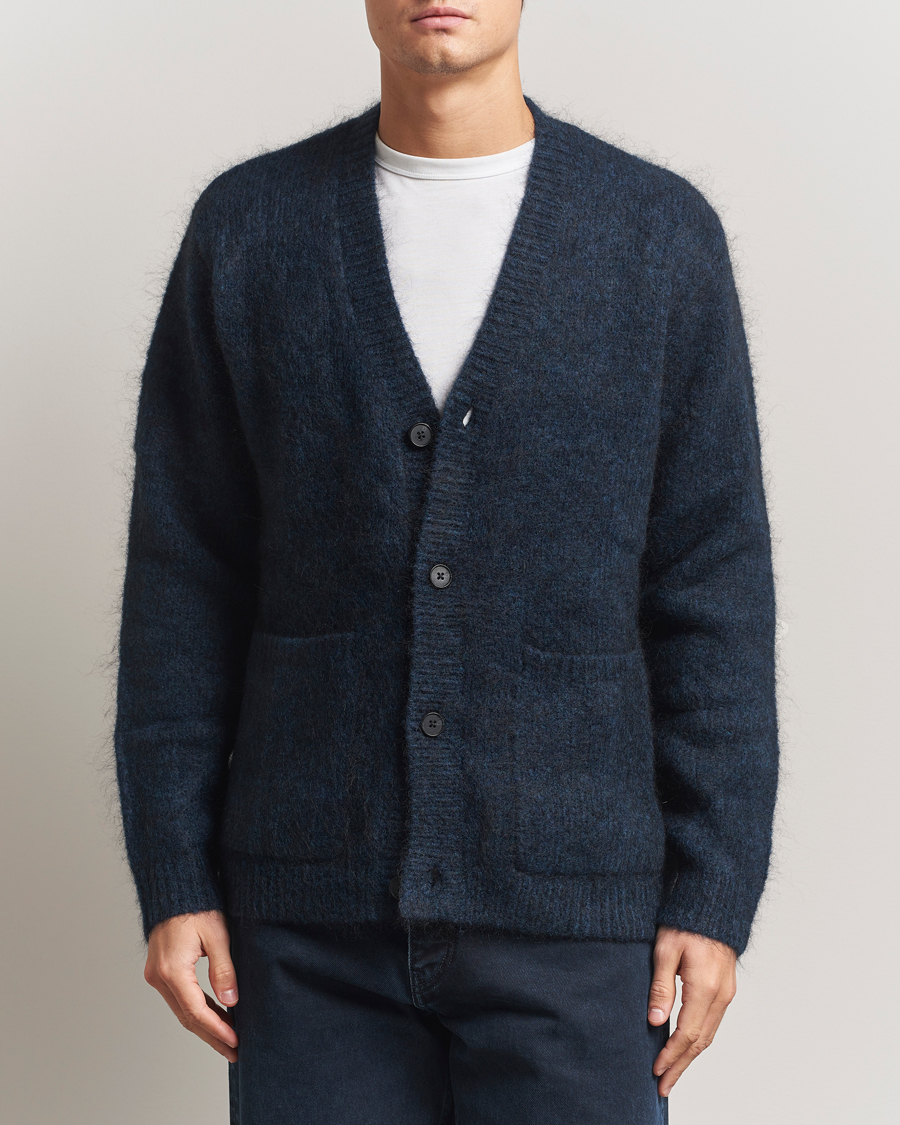 John Smedley Petworth Extra Fine Merino Cardigan Midnight at