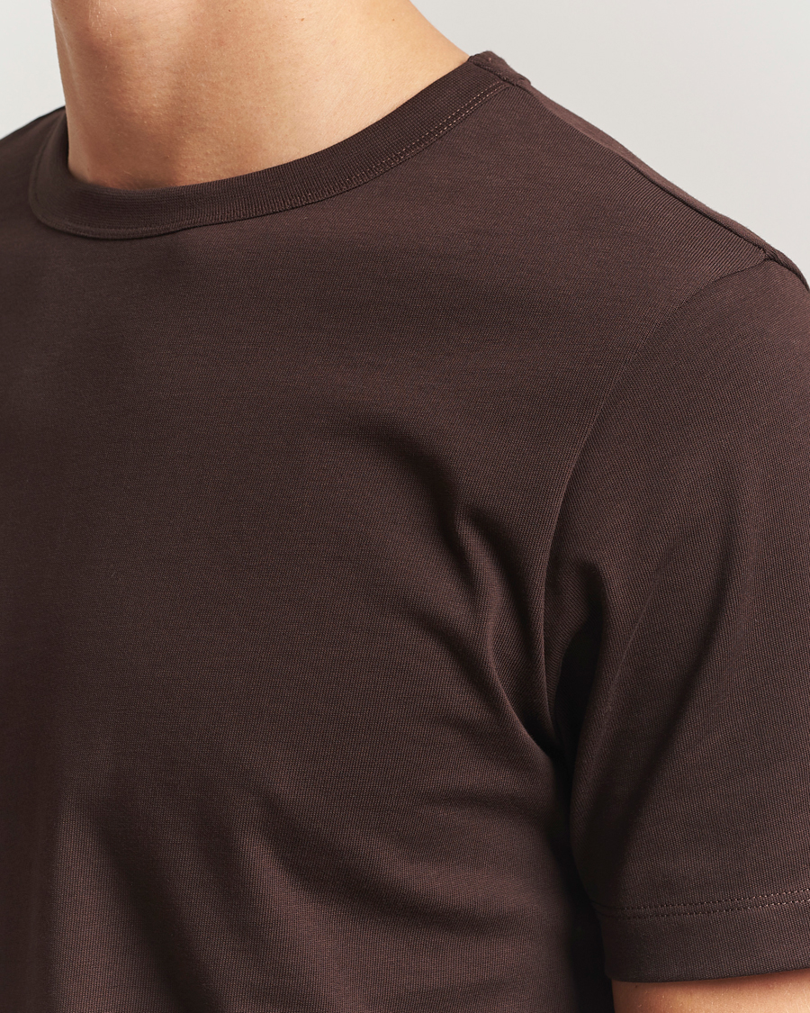 Men | T-Shirts | A Day's March | Heavyweight T-Shirt Dark Brown