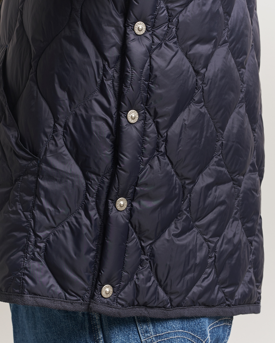 Men | Gilets | TAION | Military Crew Neck Down Vest Navy
