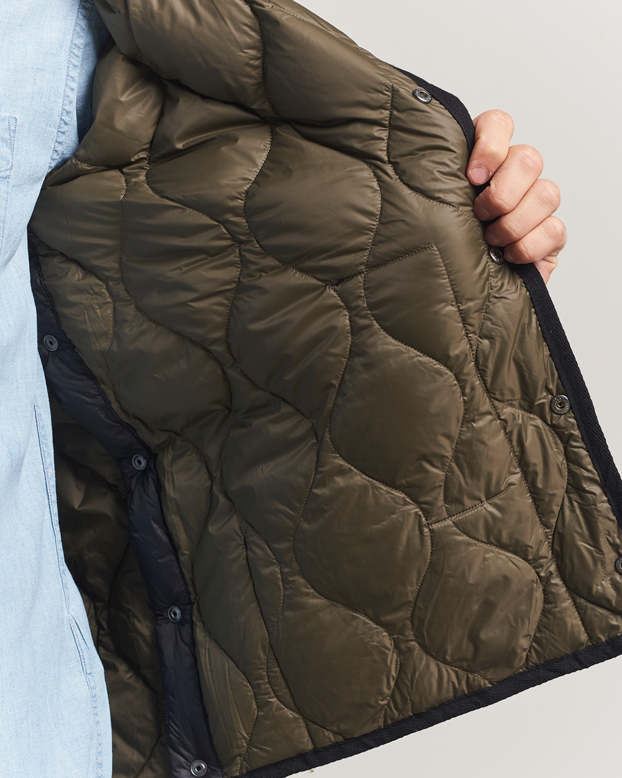 Men | Coats & Jackets | TAION | Military Crew Neck Down Jacket Black