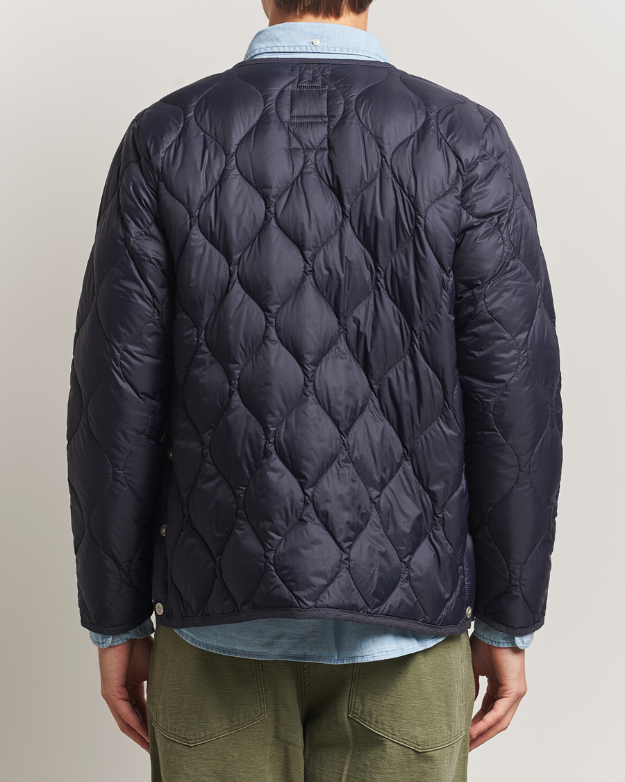 Men | Coats & Jackets | TAION | Military Crew Neck Down Jacket Navy