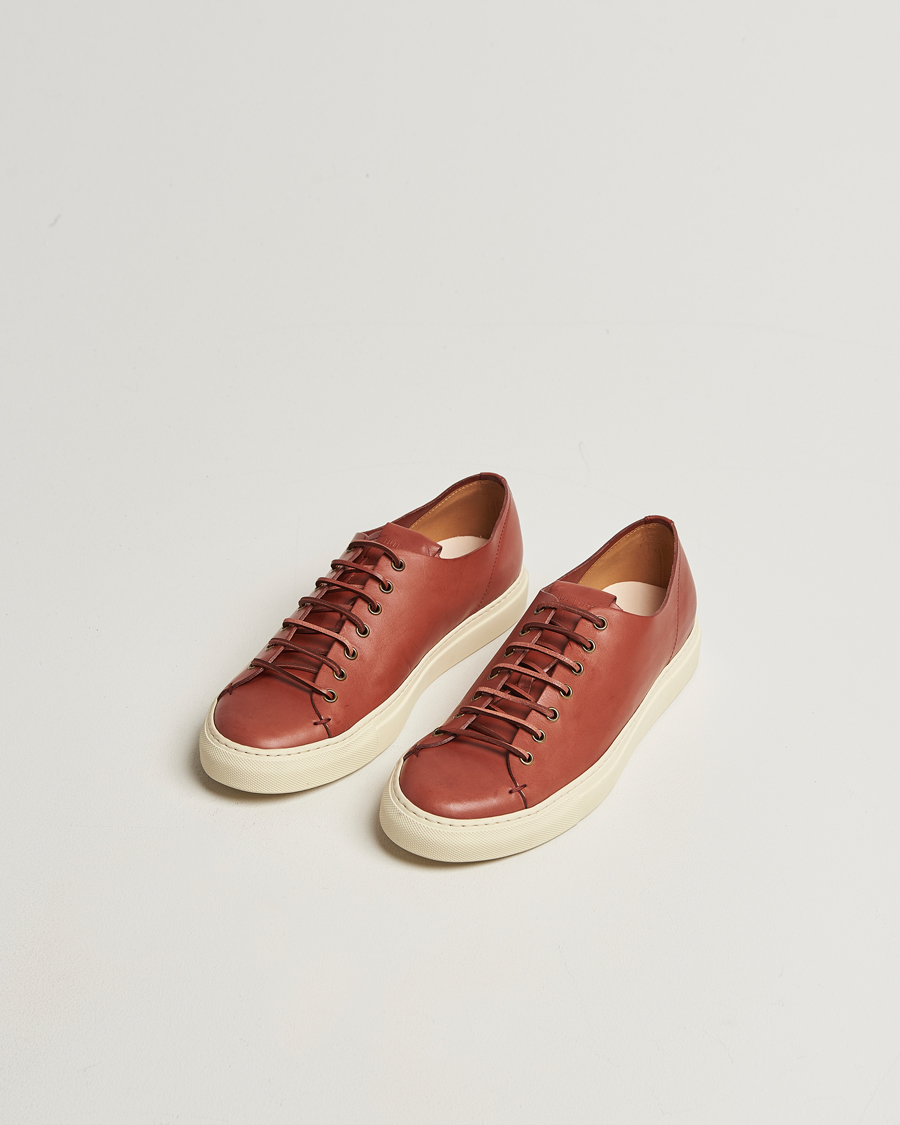 Buttero Tanino Leather Sneaker Cognac at CareOfCarl.com