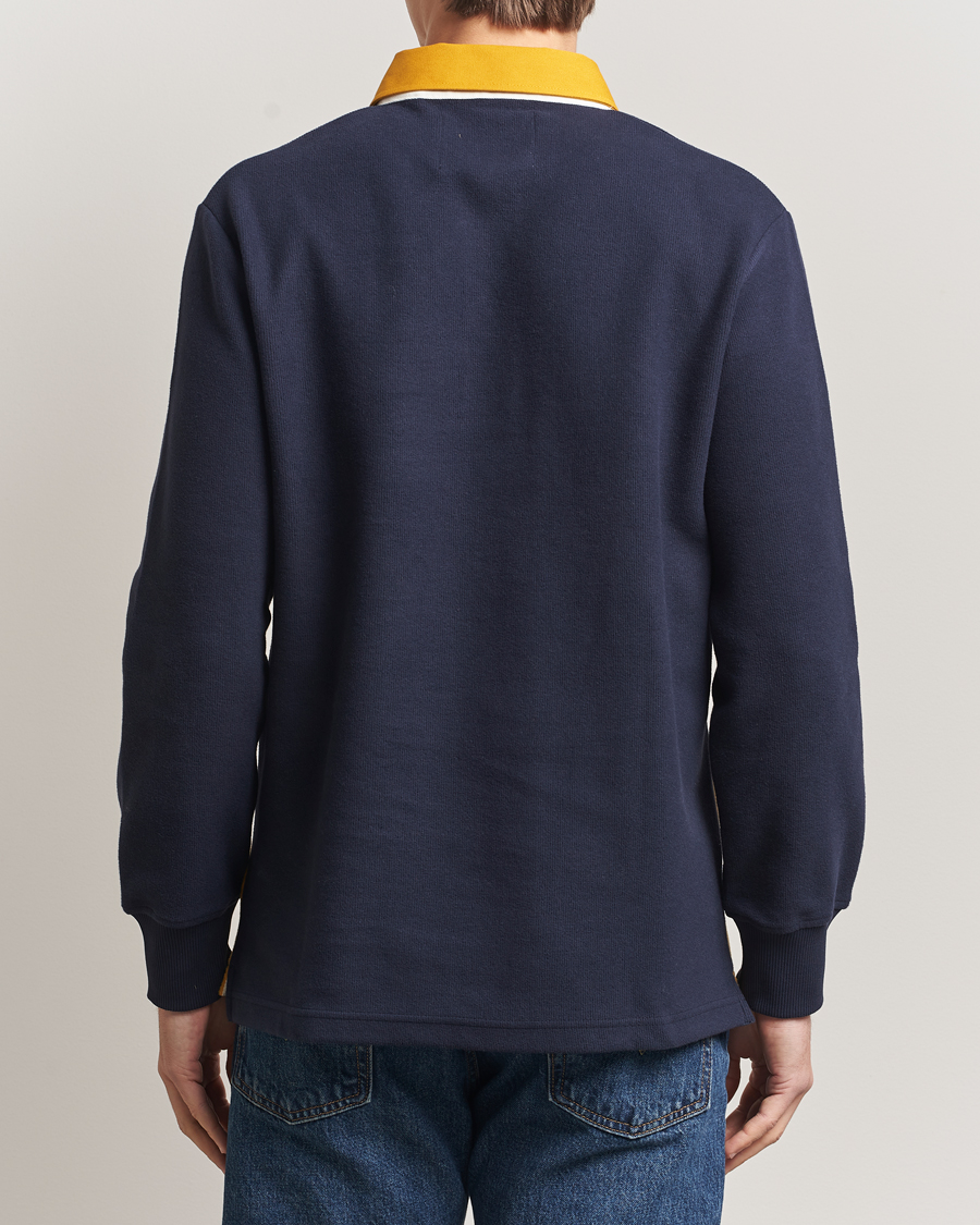 Men | Sweaters & Knitwear | GANT | Blocked Heavy Rugger Evening Blue Multi