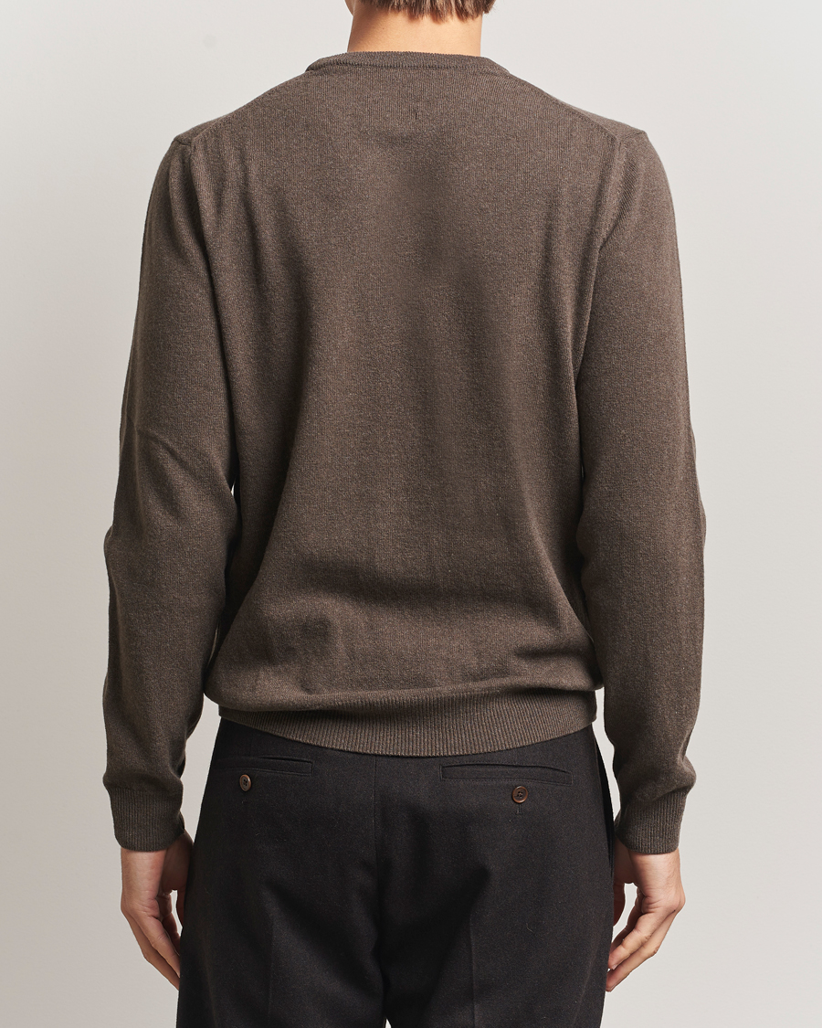 Men | Sweaters & Knitwear | GANT | Superfine Lambswool Crew Neck Seawood Melange