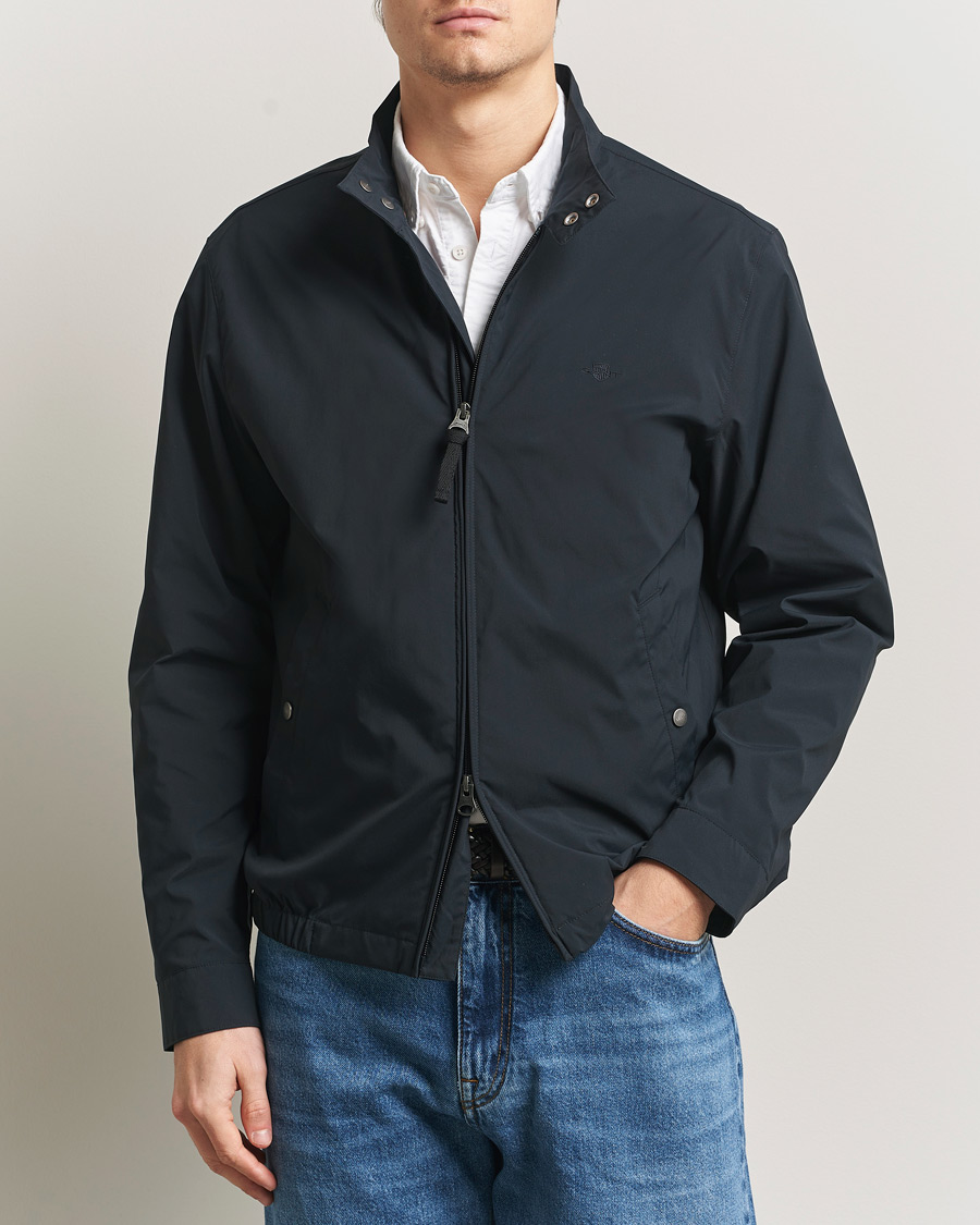 Men | Coats & Jackets | GANT | Lightweight Harrington Jacket Black