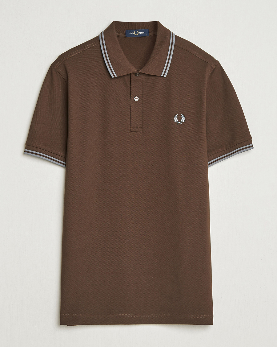 Fred Perry Twin Tipped Fred Perry Shirt Burnt Tobacco at