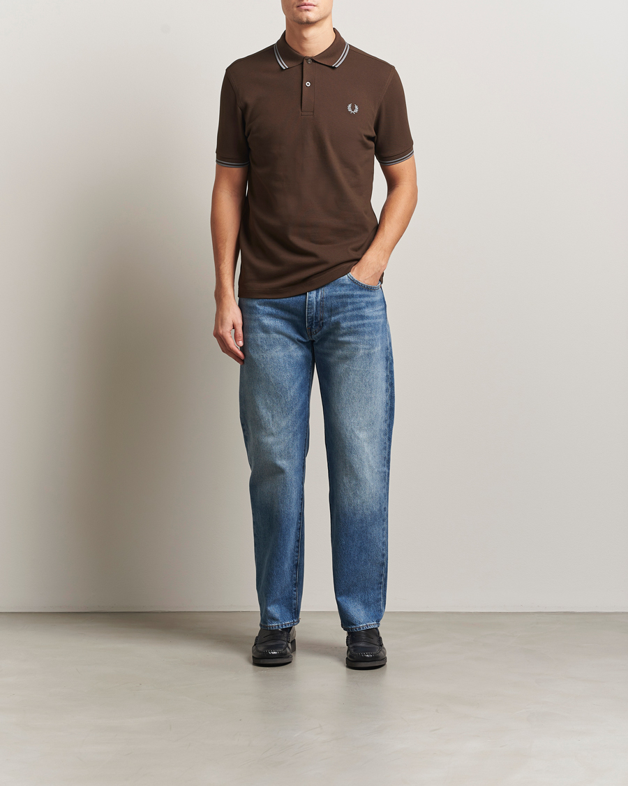 Fred Perry Twin Tipped Fred Perry Shirt Burnt Tobacco at