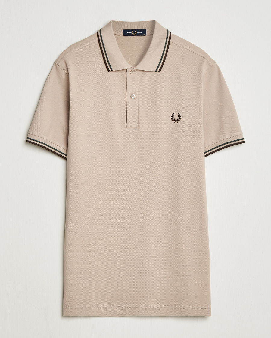Men | Polo Shirts | Fred Perry | Twin Tipped Shirt Warm Oat
