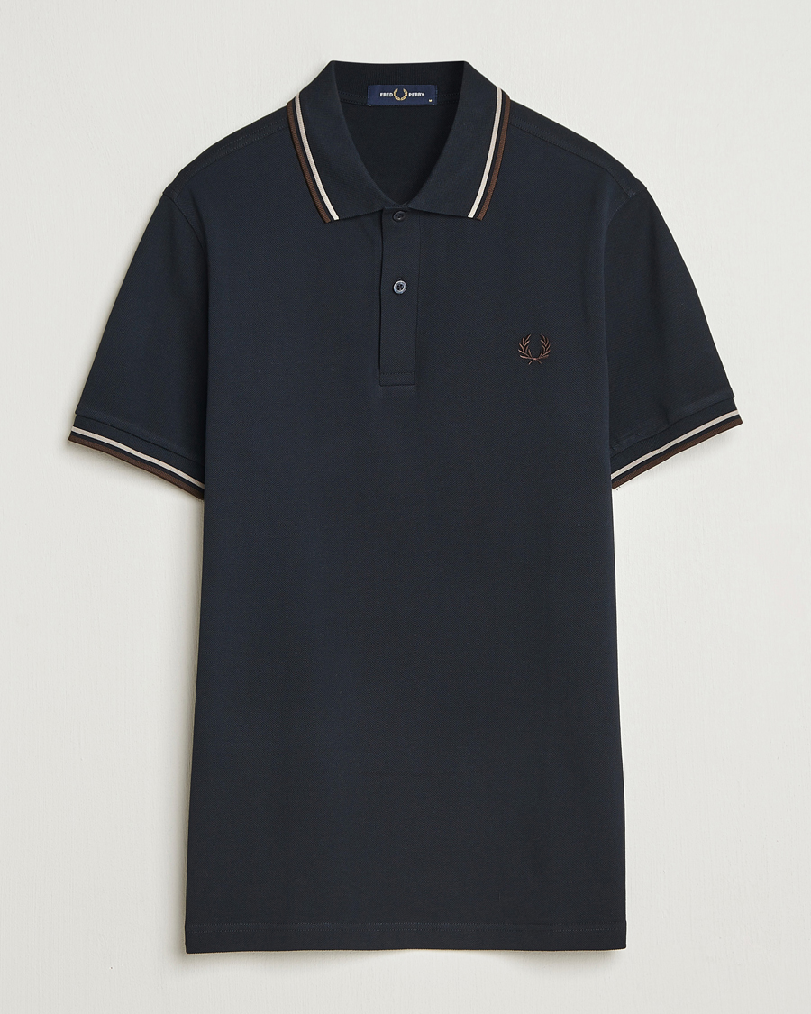 Men | Polo Shirts | Fred Perry | Twin Tipped Shirt Navy