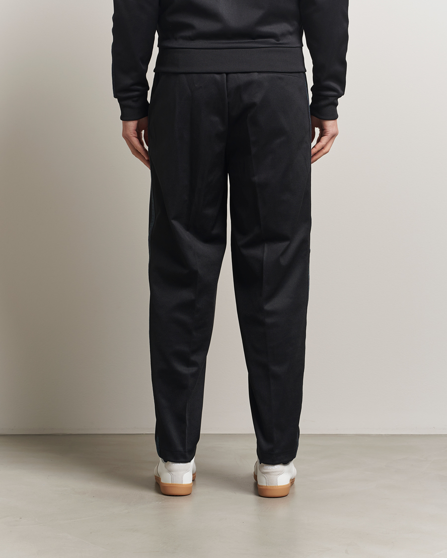 Men | Trousers | Fred Perry | Blackwatch Tartan Taped Track Pants Black