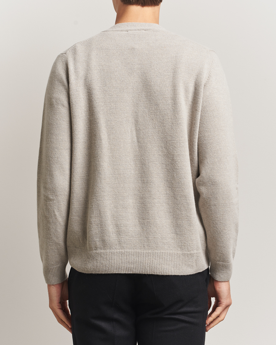Men | Sweaters & Knitwear | Oscar Jacobson | Eduardo Wool Cardigan Beige