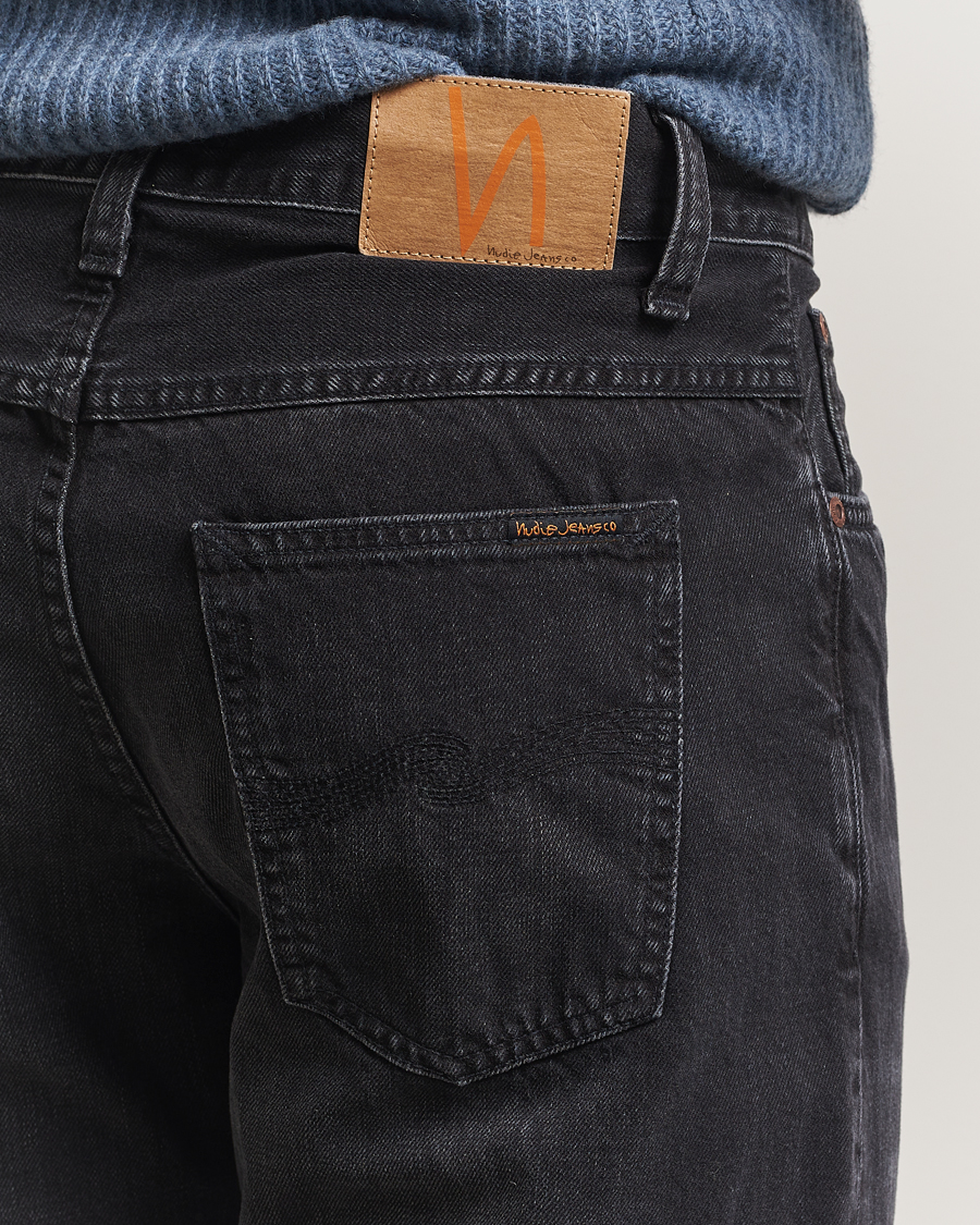 Men | Jeans | Nudie Jeans | Flare Glenn Jeans Black Storm
