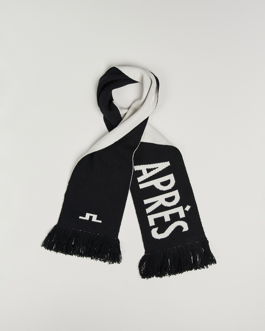 Men | Scarves | J.Lindeberg | Jasper Graphic Scarf Black