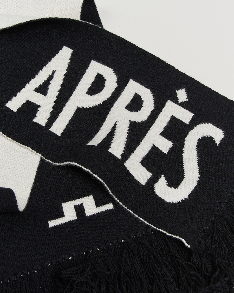 Men | Scarves | J.Lindeberg | Jasper Graphic Scarf Black