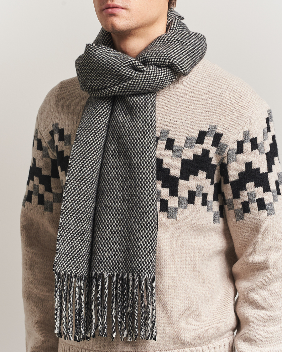 Men | Scarves | J.Lindeberg | Jared Scarf Black Melange