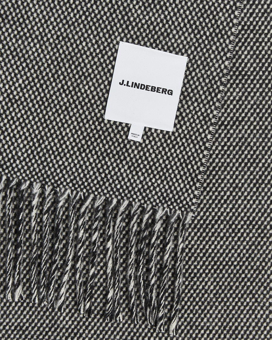 Men | Scarves | J.Lindeberg | Jared Scarf Black Melange