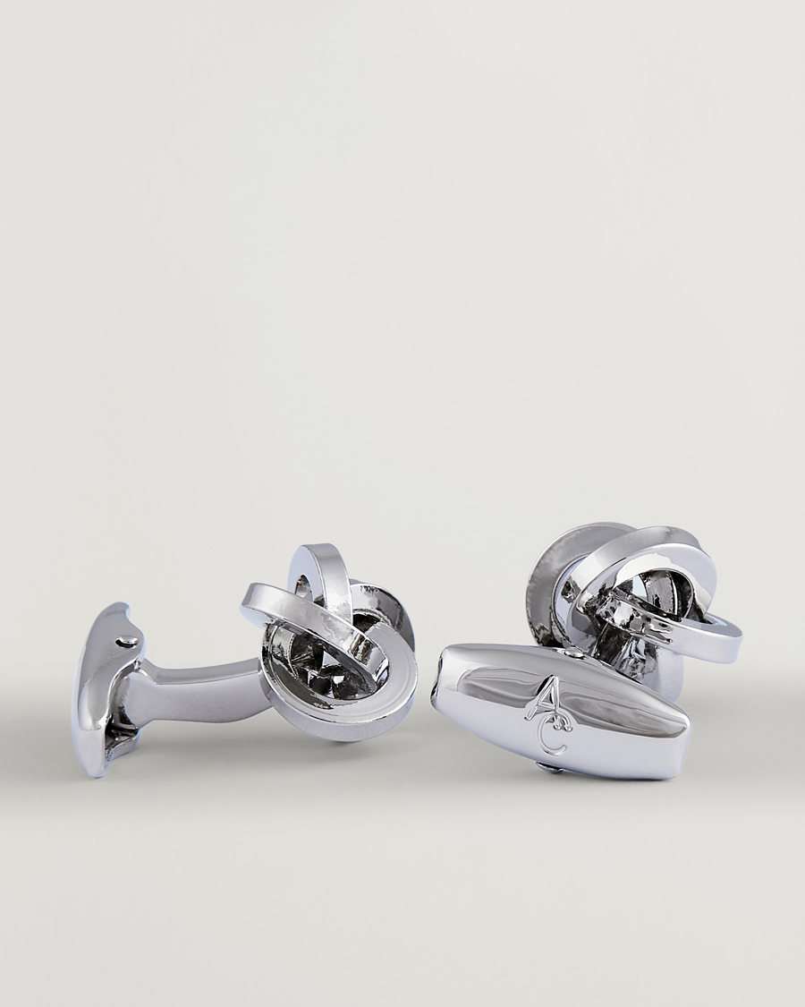 Men | Cufflinks | Amanda Christensen | Knot Cufflink Silver