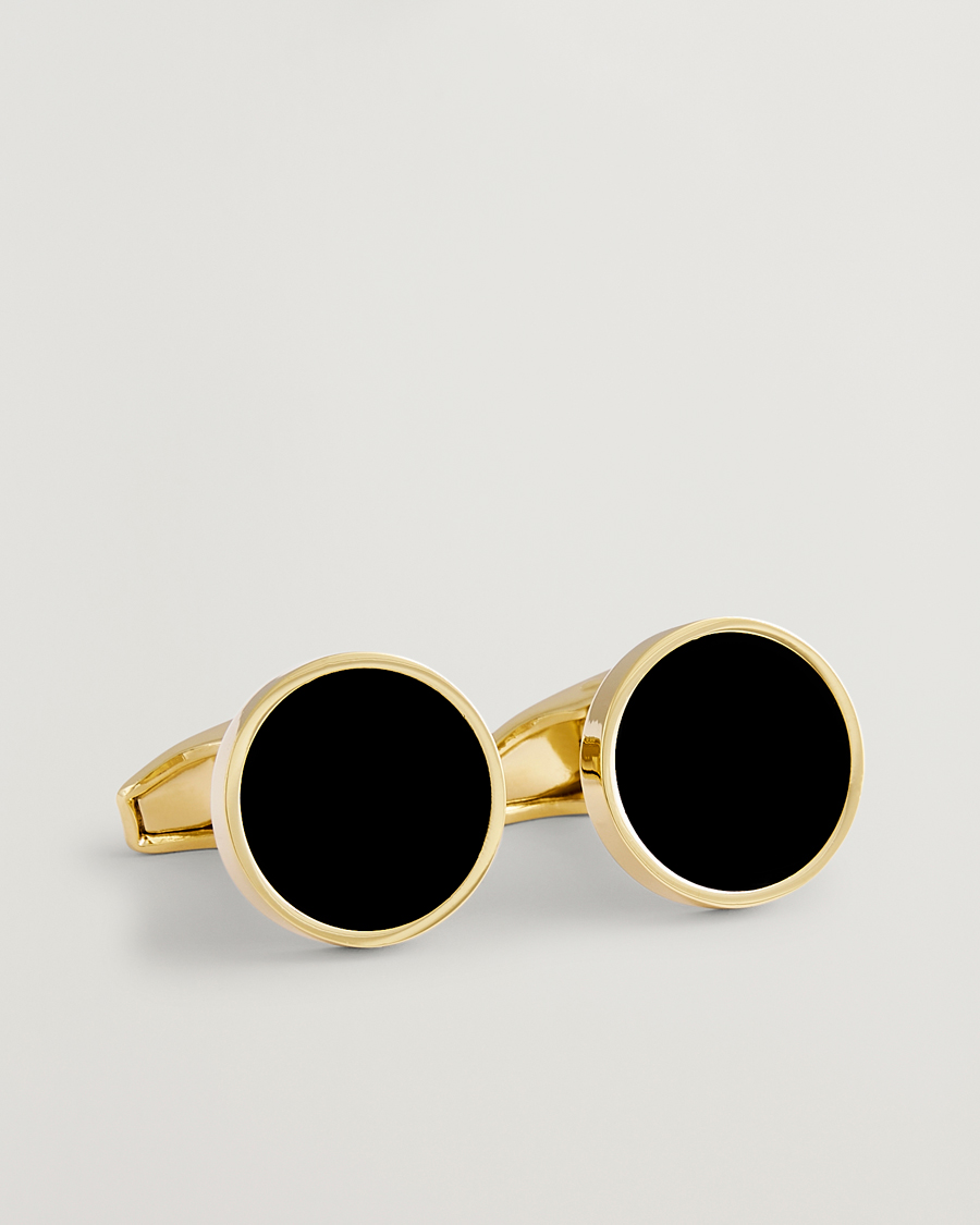 Men | Cufflinks | Amanda Christensen | Classic Cufflink Gold/Black