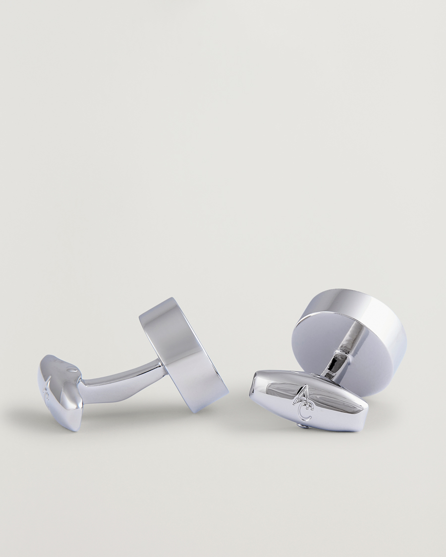 Montblanc Cufflinks Steel Snowcap Onyx at CareOfCarl.com