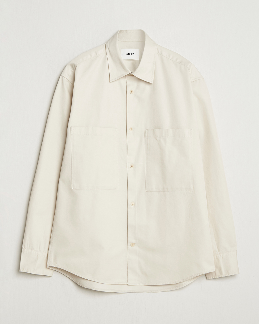 Men | Shirts | NN07 | Freddy Tencel Workwear Shirt Ivory