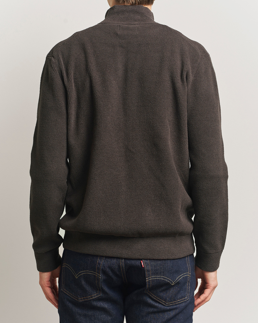 ニット NN07 Danny Rib Knitted Full Zip Dusky Port at CareOfCarl.com
