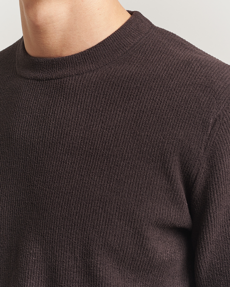 Men | Sweaters & Knitwear | NN07 | Danny Rib Knitted Crew Neck Dusky Port