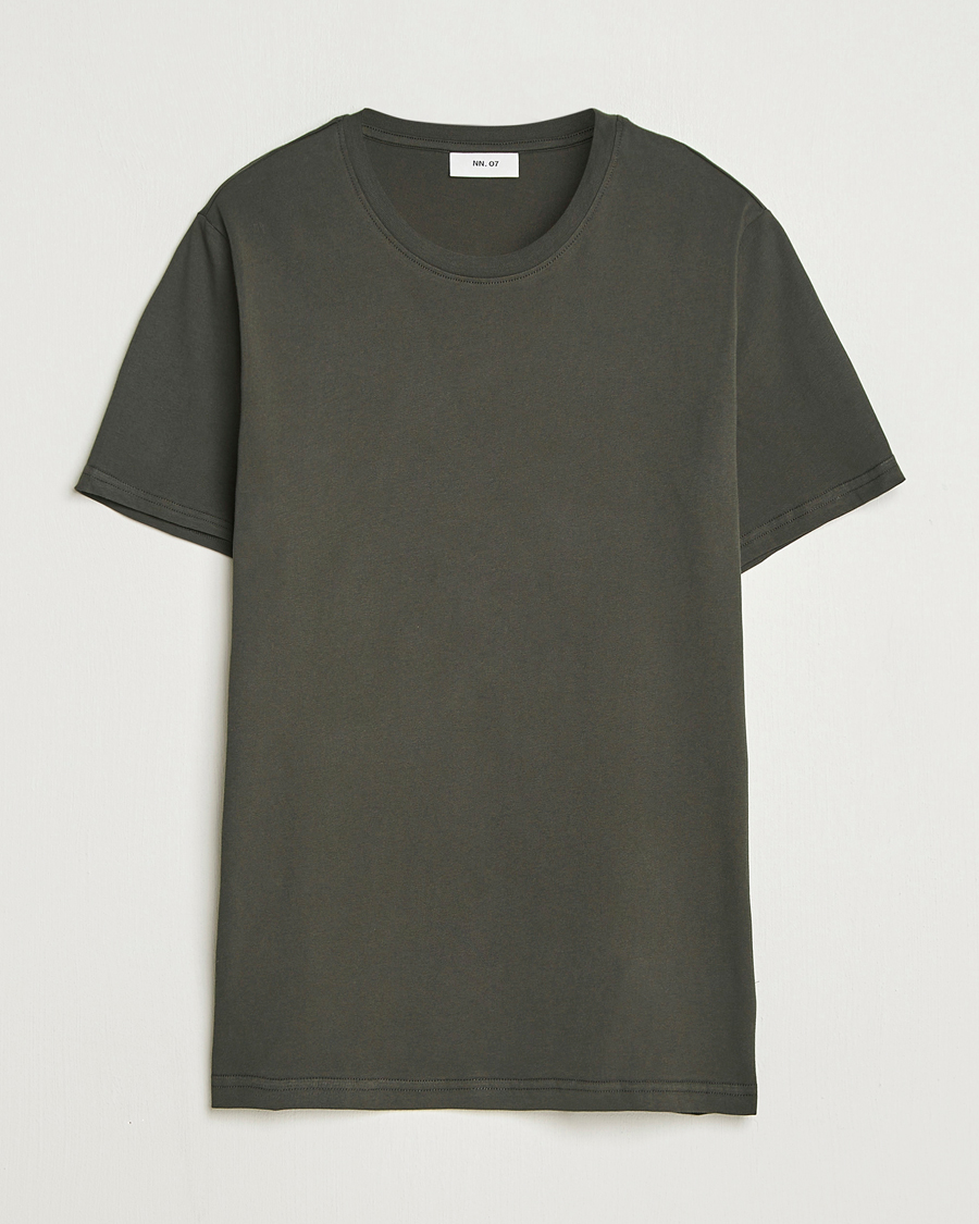 Men | T-Shirts | NN07 | Percy Crew Neck T-Shirt Dark Army
