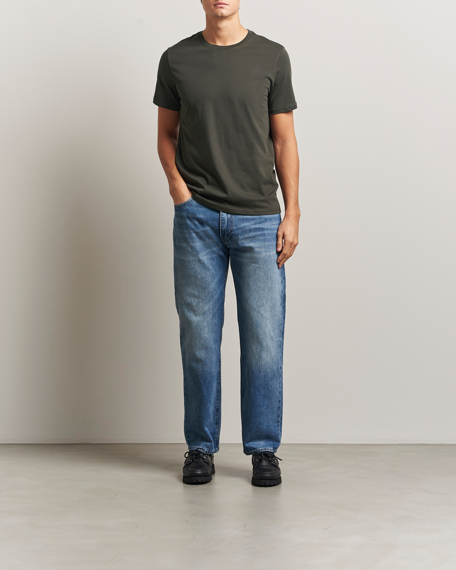 Men | T-Shirts | NN07 | Percy Crew Neck T-Shirt Dark Army