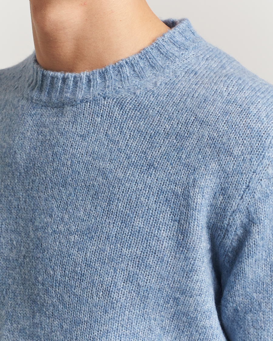 Men | Sweaters & Knitwear | NN07 | Lee Wool Knitted Sweater Denim Blue