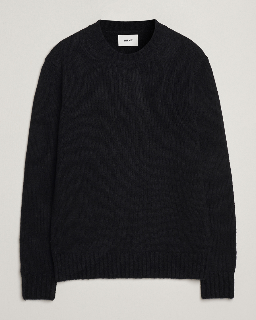 Men | Sweaters & Knitwear | NN07 | Lee Wool Knitted Sweater Black