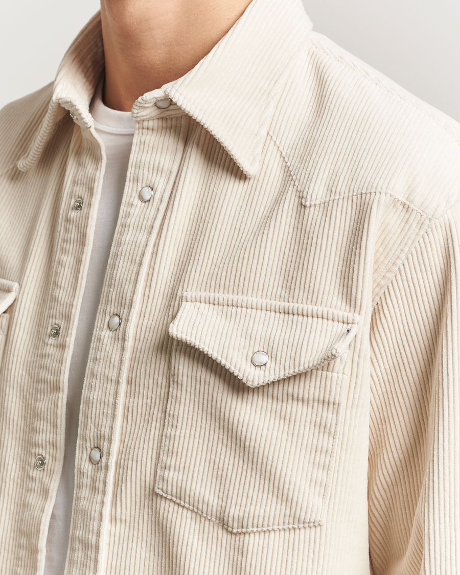 Men | Shirts | NN07 | Ricky Corduroy Overshirt Ivory