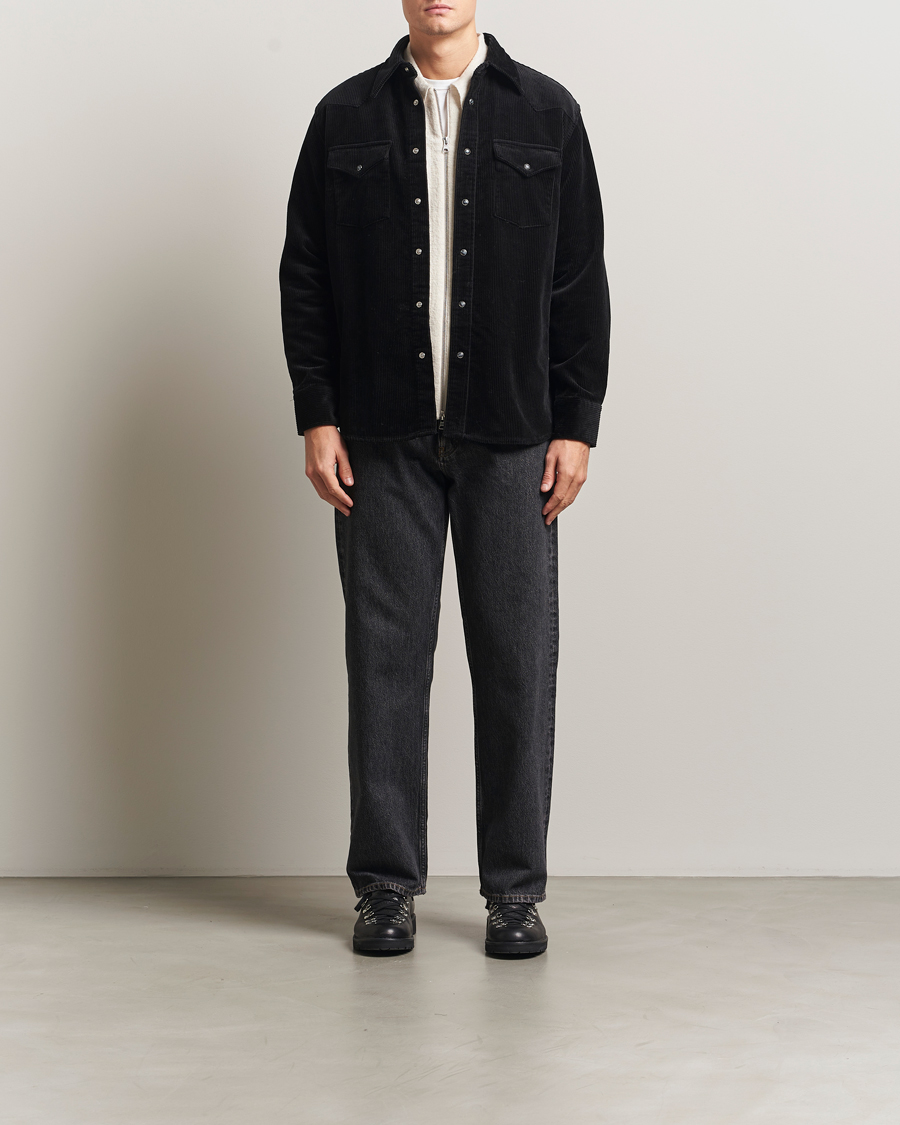 Men | Shirts | NN07 | Ricky Corduroy Overshirt Black