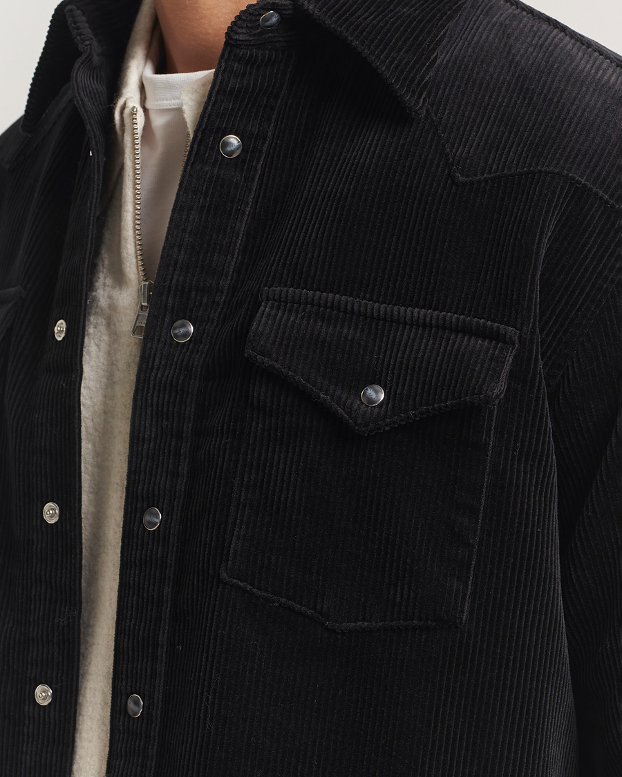 Men | Shirts | NN07 | Ricky Corduroy Overshirt Black