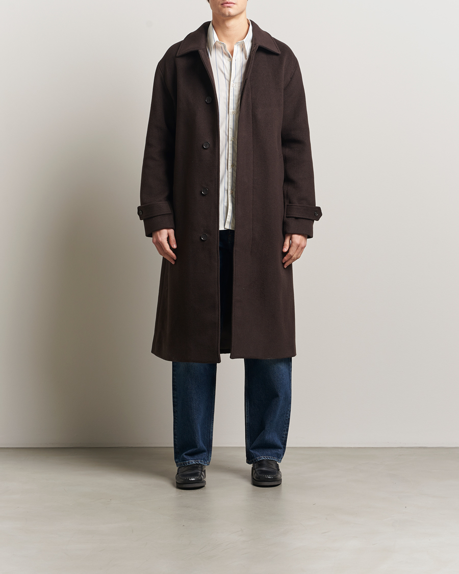 NN07 Gibson Wool Coat Demitasse Brown at CareOfCarl.com
