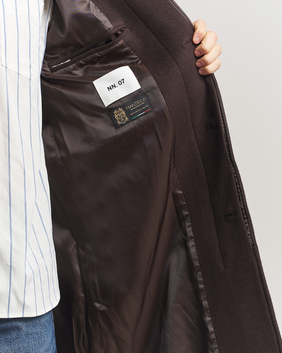 Men | Coats & Jackets | NN07 | Gibson Wool Coat Demitasse Brown