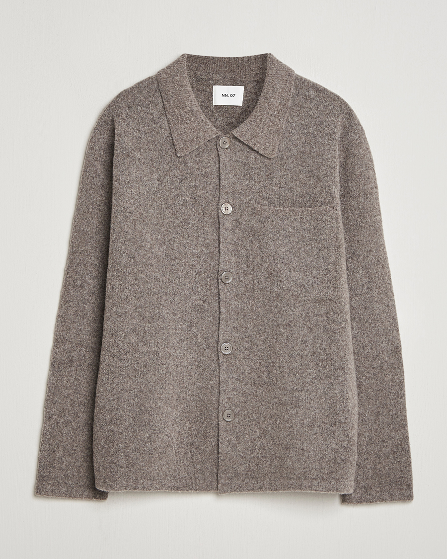 Men | Sweaters & Knitwear | NN07 | Jonas Wool Cardigan Mable Husk