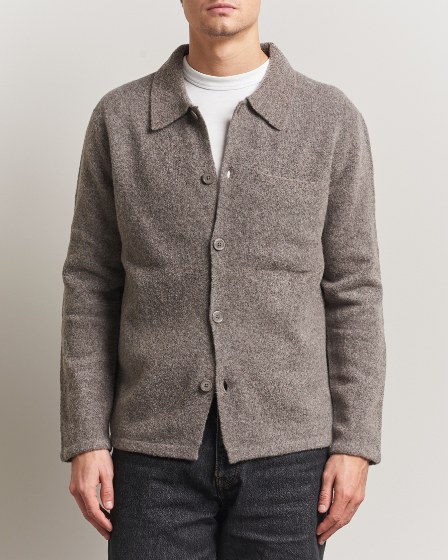 NN07 Jonas Wool Cardigan Mable Husk at CareOfCarl.com