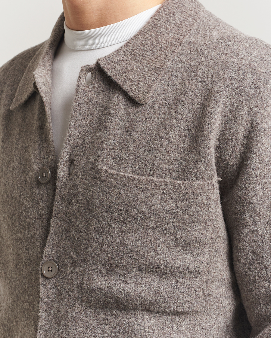 Men | Sweaters & Knitwear | NN07 | Jonas Wool Cardigan Mable Husk
