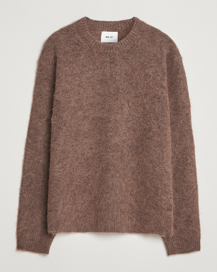 Men |  | NN07 | Russell Alpaca Knitted Crew Neck Mable Husk
