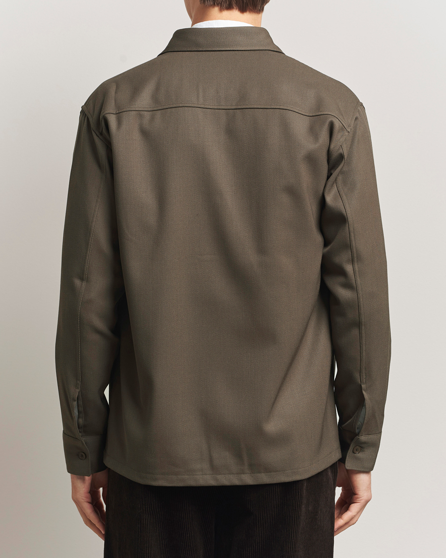 Men | Shirts | NN07 | Freddy Wool/Tencel Overshirt Mable Husk