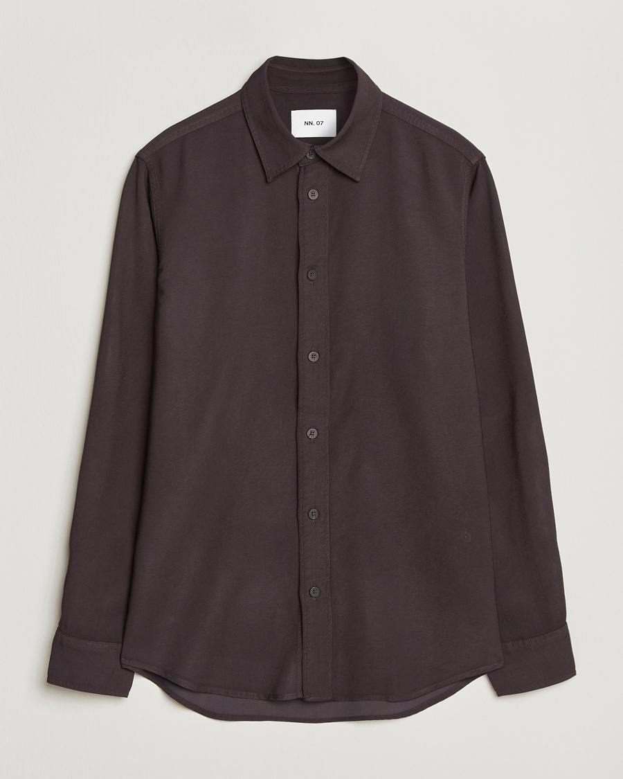 Men | Shirts | NN07 | Colby Viscose Shirt Dusky Port