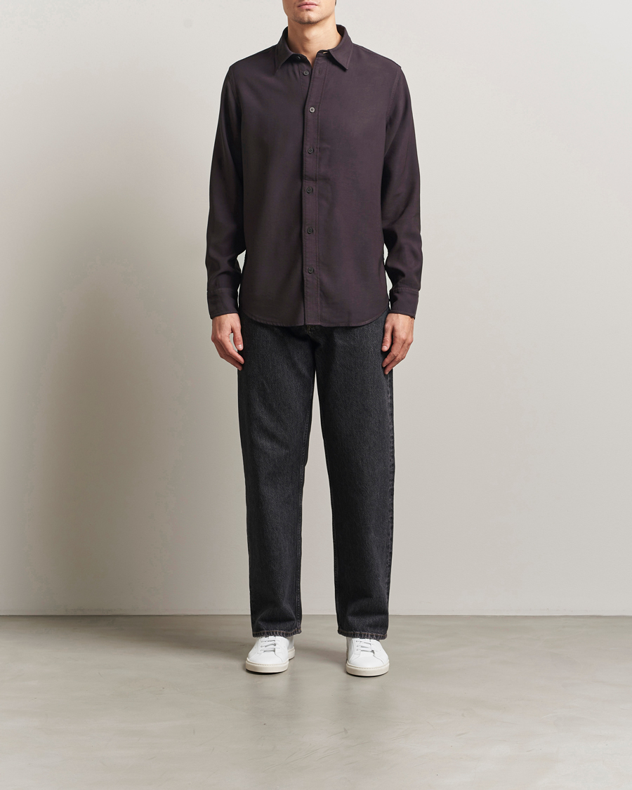 Men | Shirts | NN07 | Colby Viscose Shirt Dusky Port