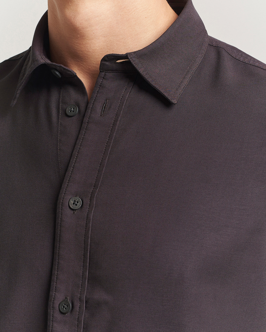 Men | Shirts | NN07 | Colby Viscose Shirt Dusky Port