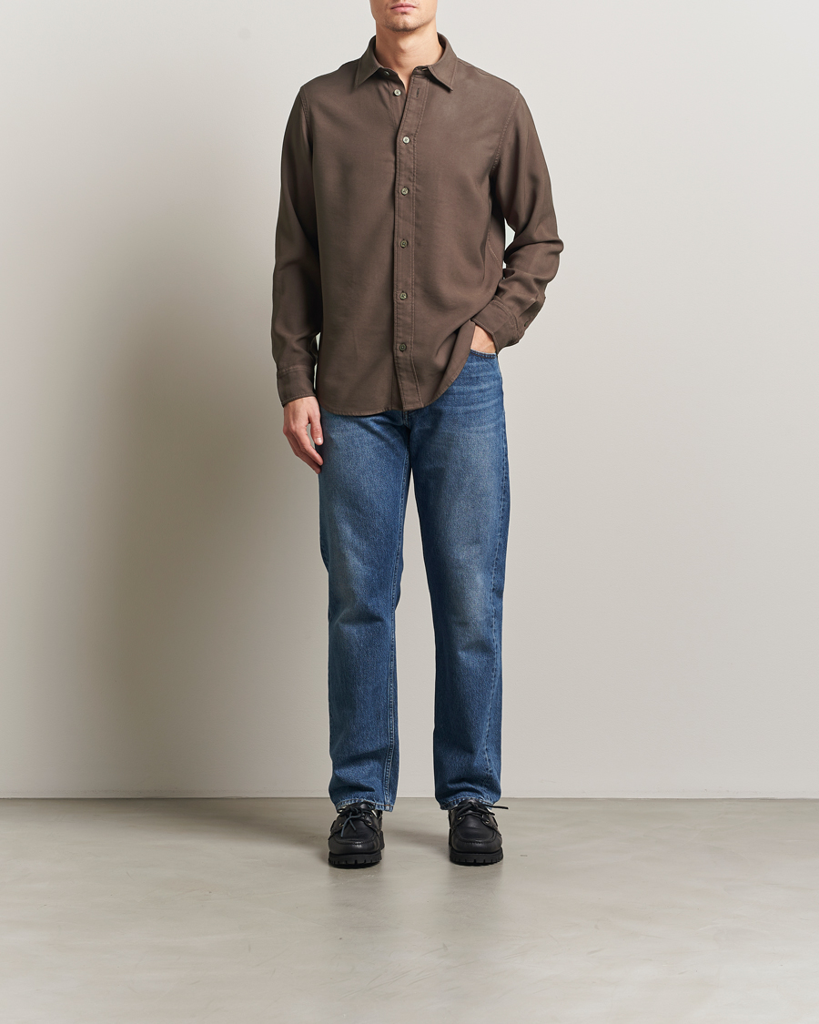 Men | Shirts | NN07 | Colby Viscose Shirt Mable Husk