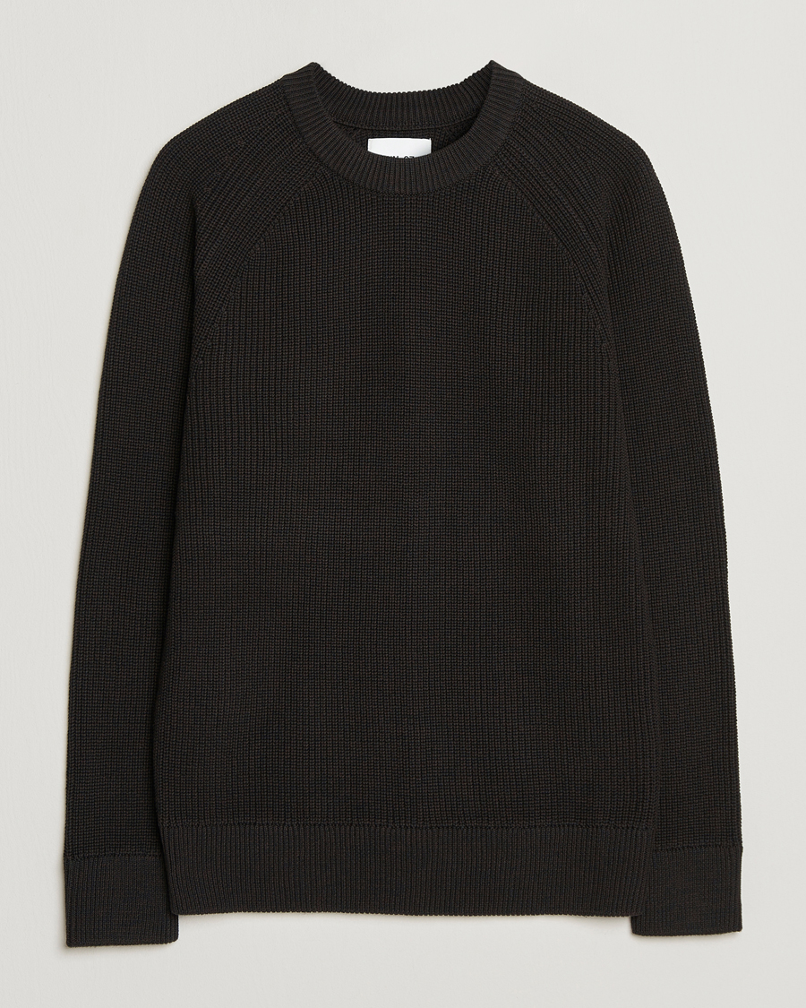 NN07 Jacobo Cotton Knitted Sweater Dusky Port at CareOfCarl.com
