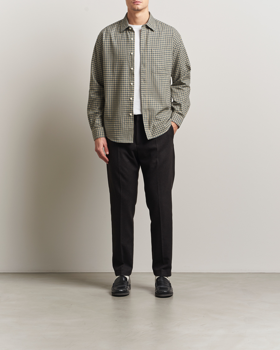 Men | Shirts | NN07 | Deon Flannel Checked Shirt Coral