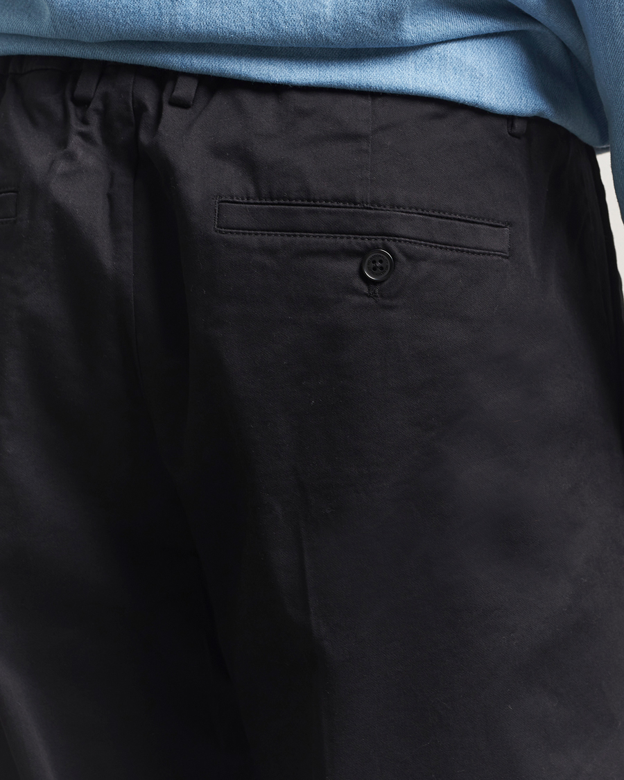 Men | Trousers | NN07 | Kay Relaxed Fit Pleated Trousers Black