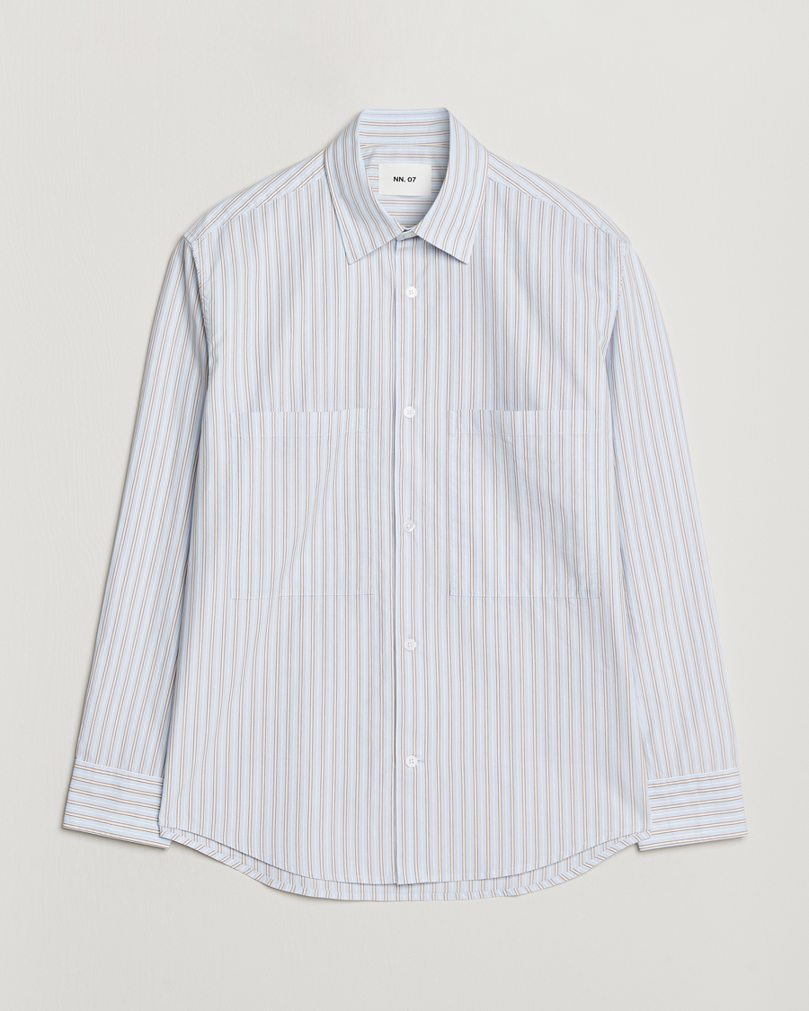 Men | Shirts | NN07 | Freddy Striped Poplin Shirt Multi