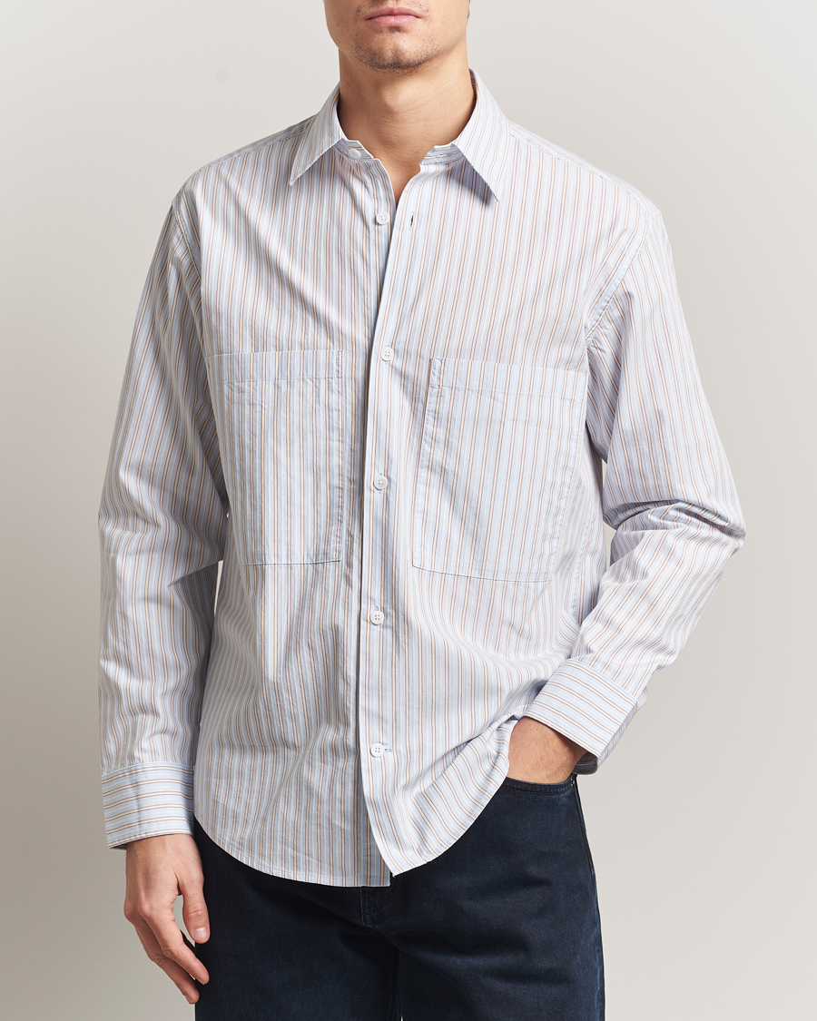 Men | Shirts | NN07 | Freddy Striped Poplin Shirt Multi